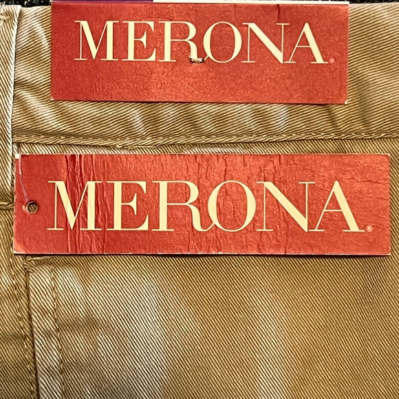 Merona Flat Front Khaki Shorts 42w - Picture 2 of 8